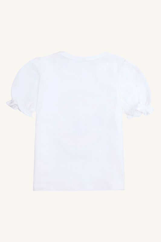 Hust & Claire Alma t-shirt pearl white