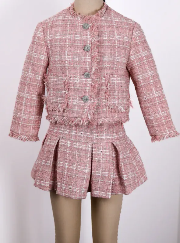 Prinsessefin Mathilde tweed jacket quartz