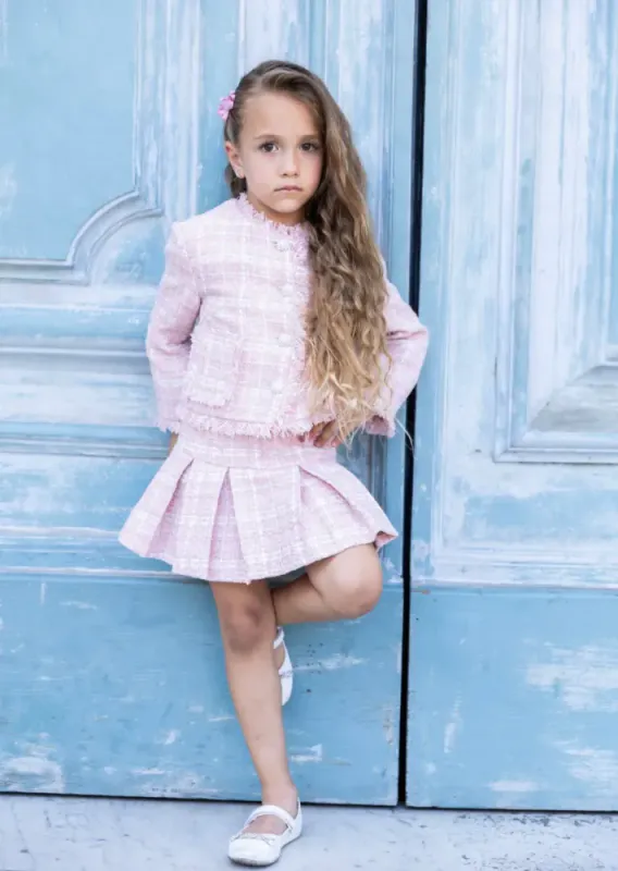 Prinsessefin Mathilde tweed jacket quartz