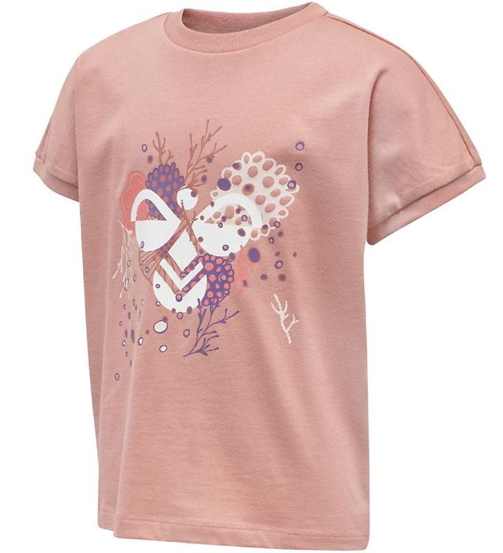 Hummel, Atlantis t-shirt mørk rosa