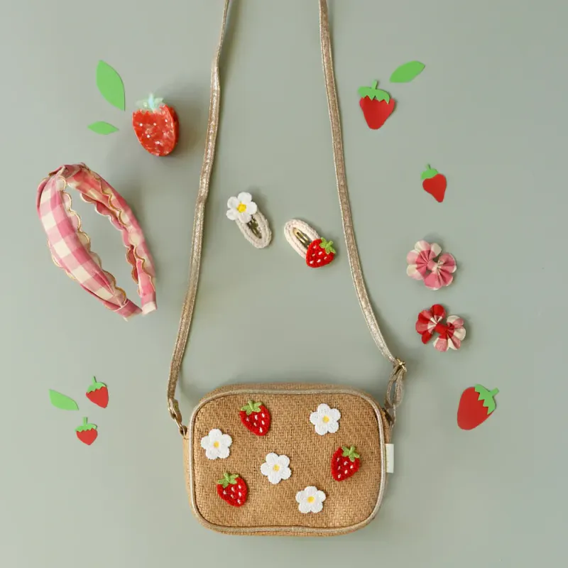Rockahula strawberry fields raffia bag