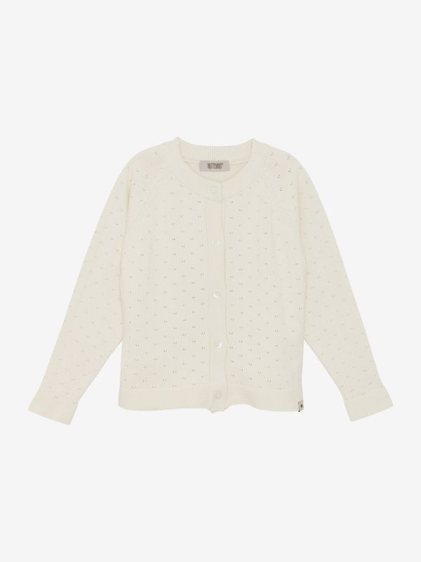 Huttelihut cardigan knit antique white