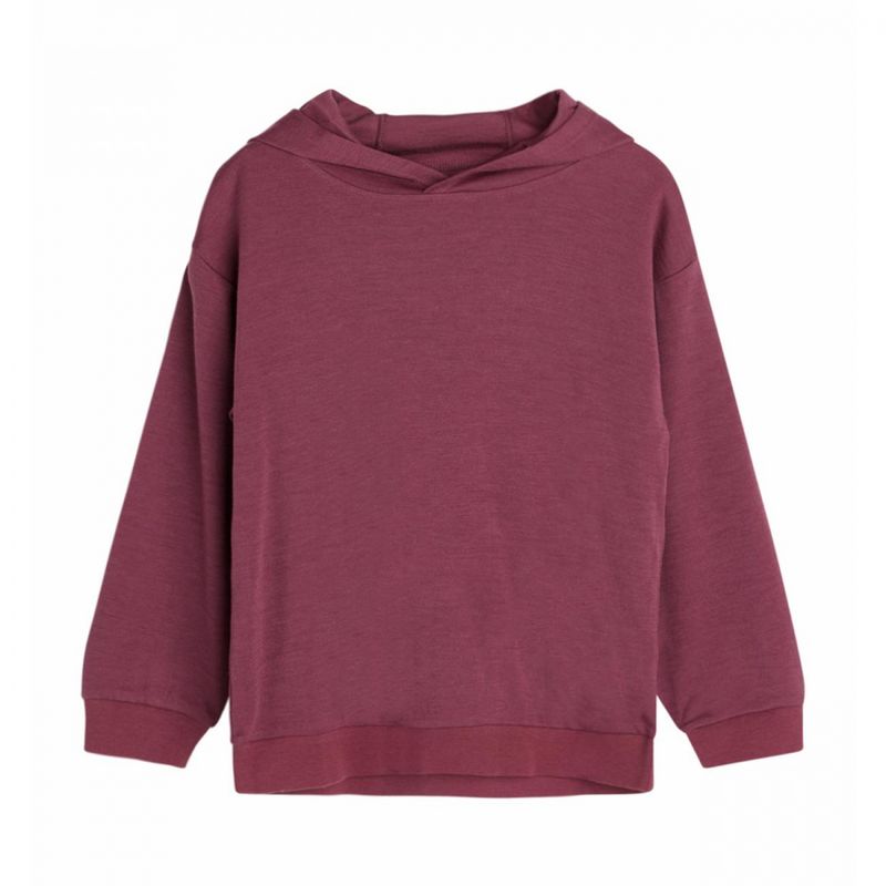 Hust & Claire Sanu genser ull/bambus purple fig