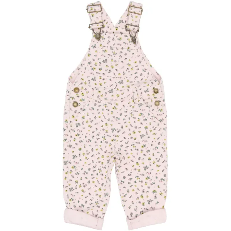 The New Sif denim dungarees light lilac aop