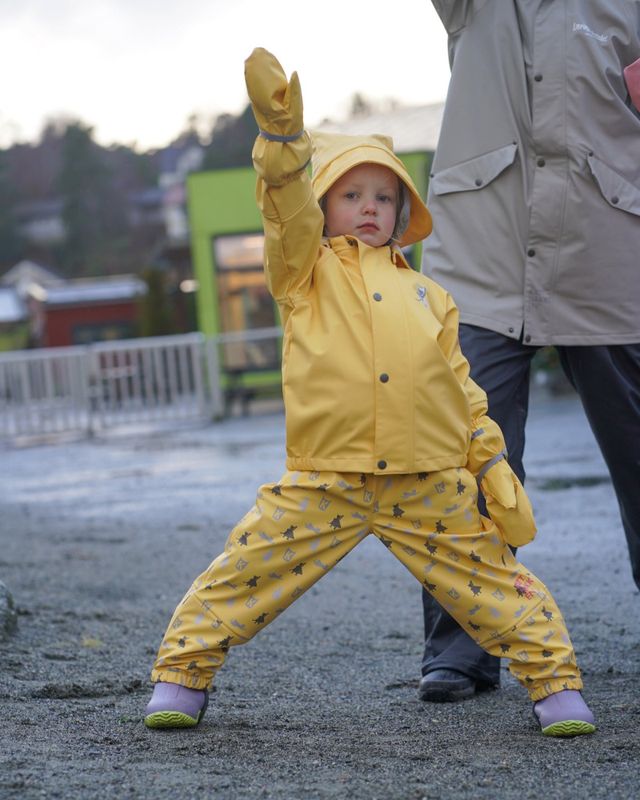 Kattnakken Plask regnsett bananskum
