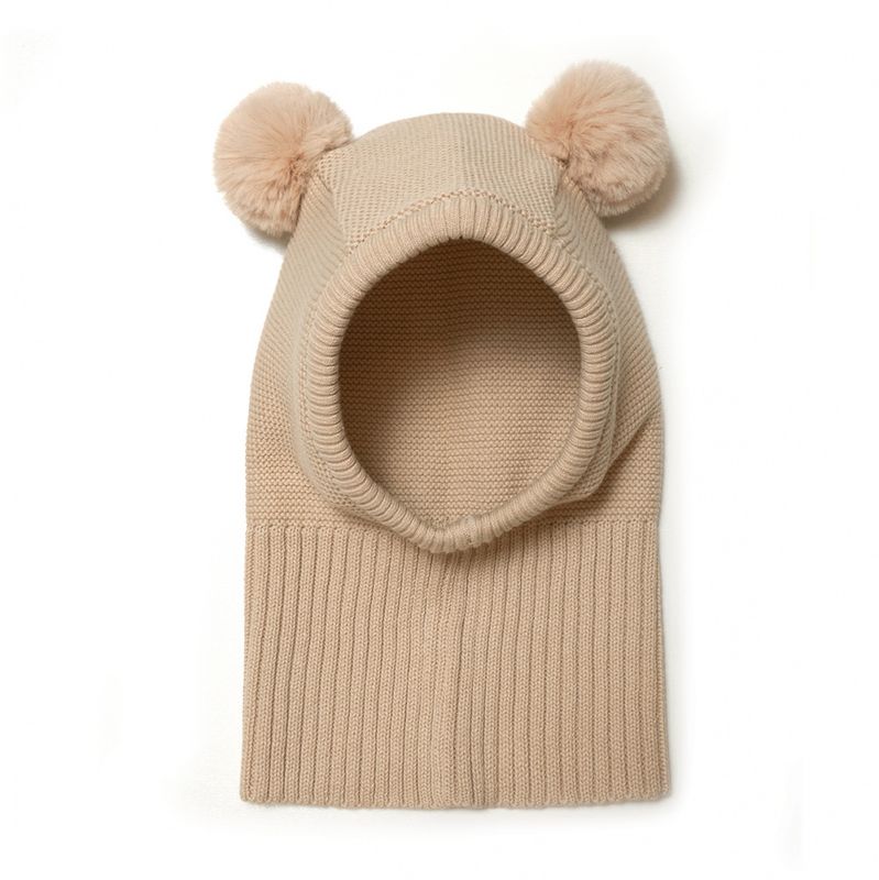 Huttelihut KNOTTY balaclava camel
