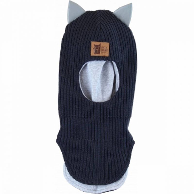 Kattnakken balaklava med refleks marine
