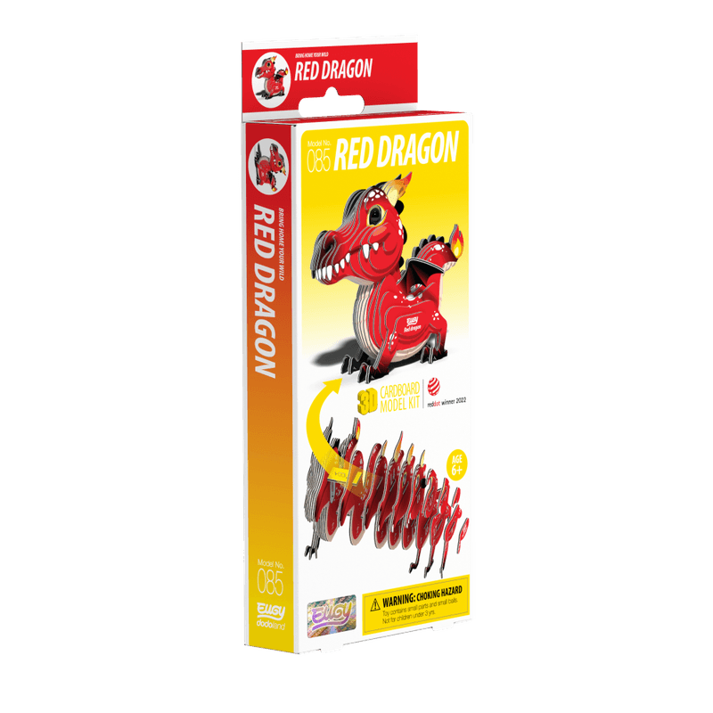 Eugy 3D byggesett red dragon