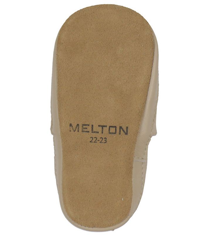 Melton skinntøfler shell oxford tan