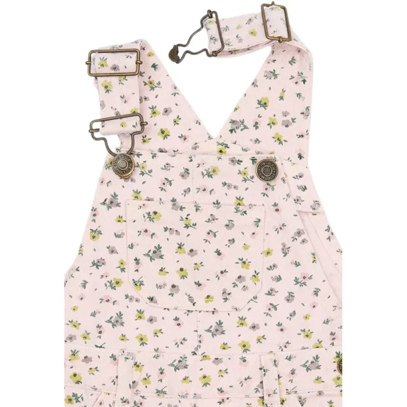 The New Sif denim dungarees light lilac aop