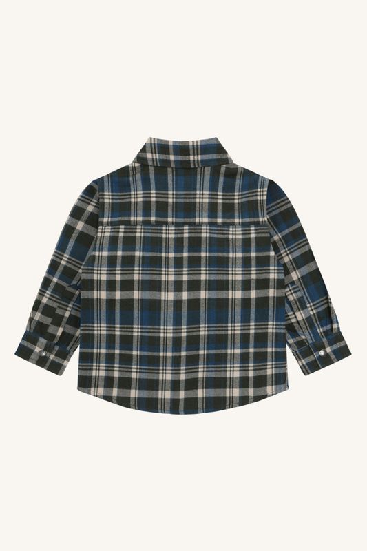 Hust & Claire Ravn shirt urban check deep ivy