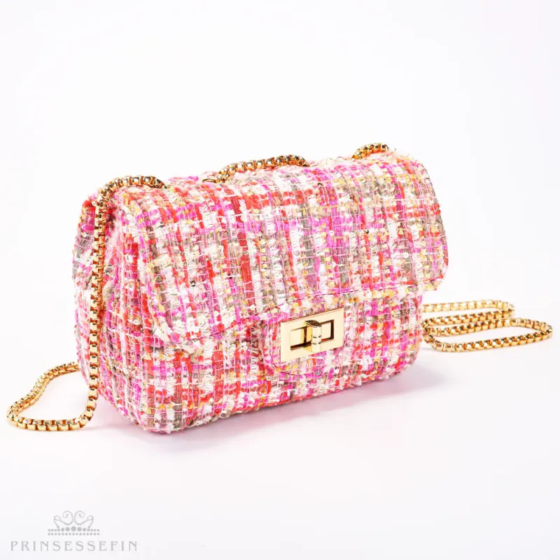 Prinsessefin Alexandra handbag M tweed rose