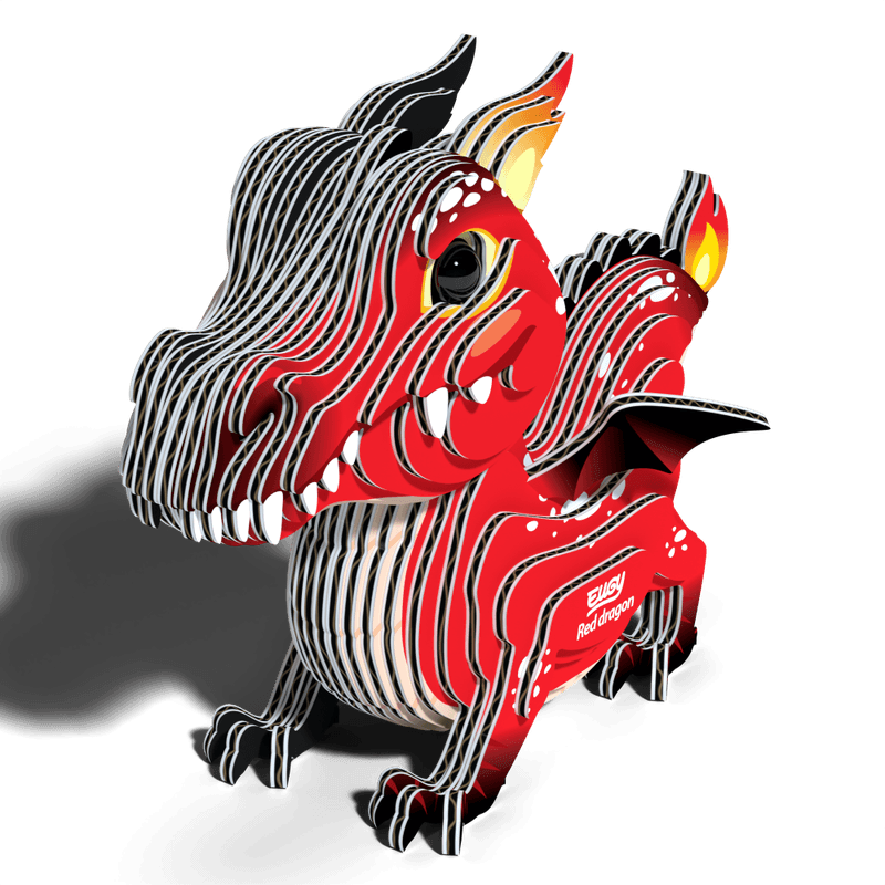 Eugy 3D byggesett red dragon