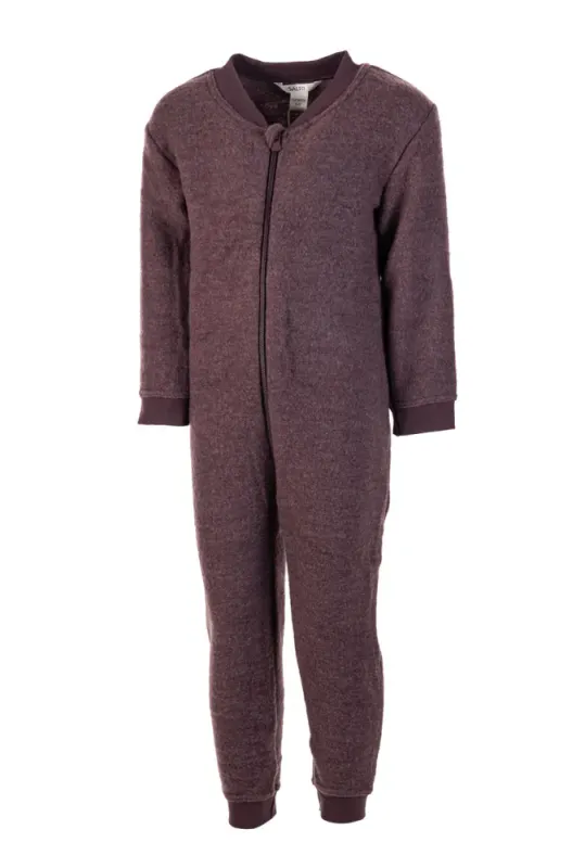 Salto Wooly ullfleecedress burgunder